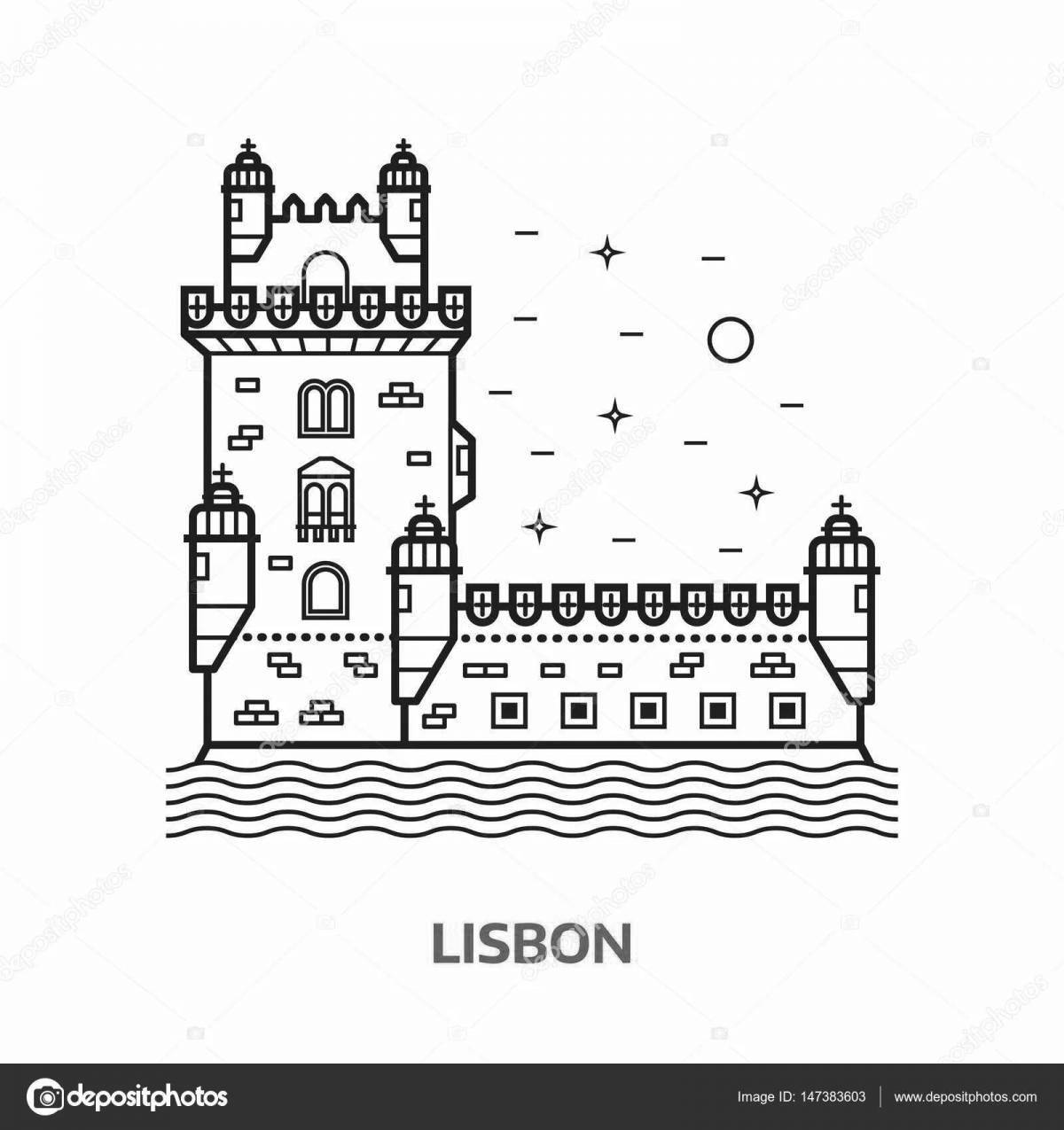 Delightful portugal coloring page