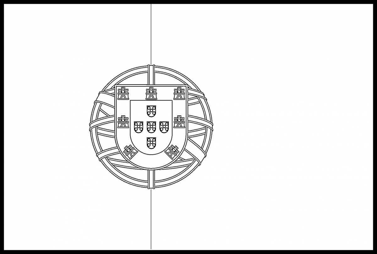 Coloring page elegant portugal