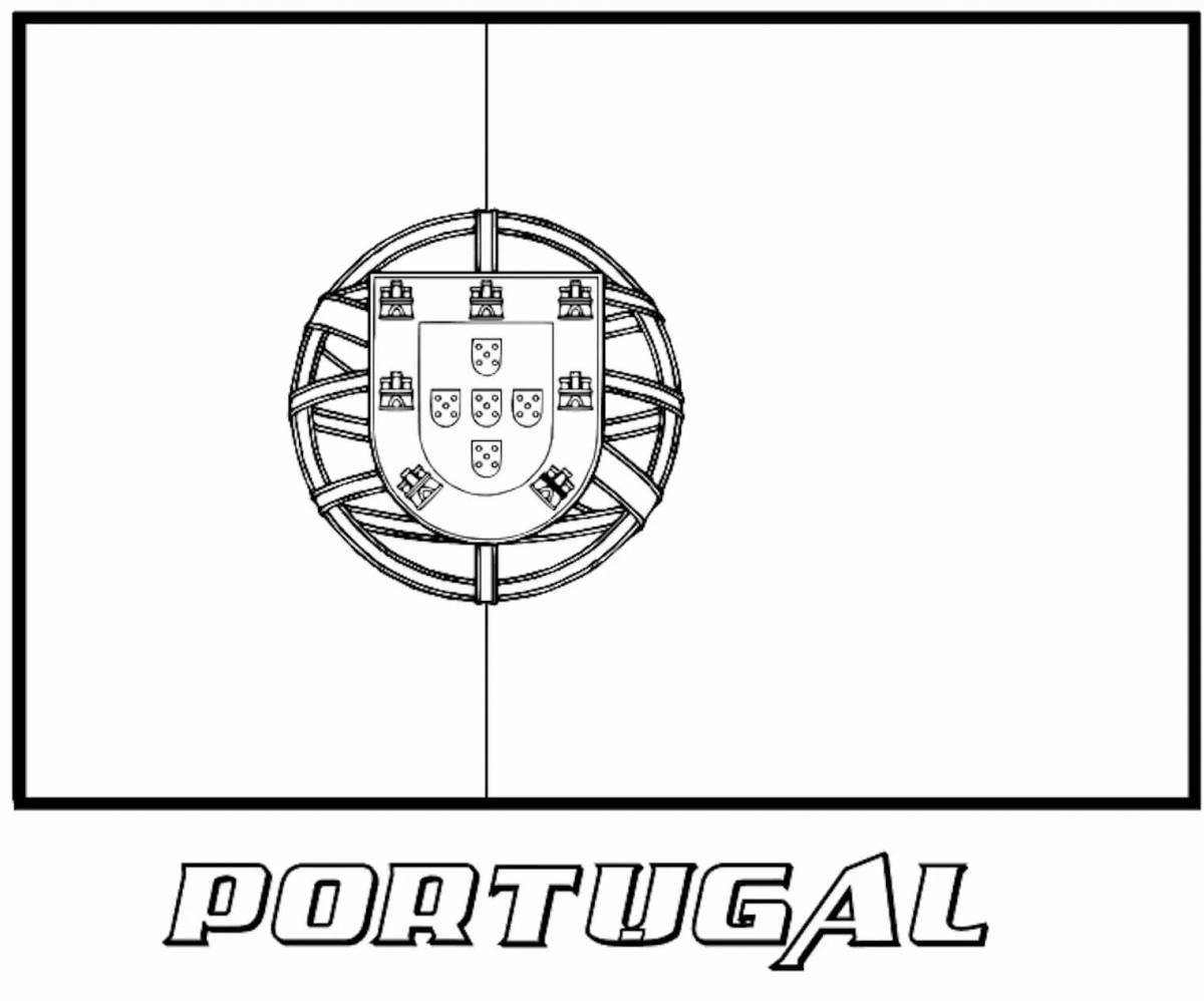 Coloring page violent portugal