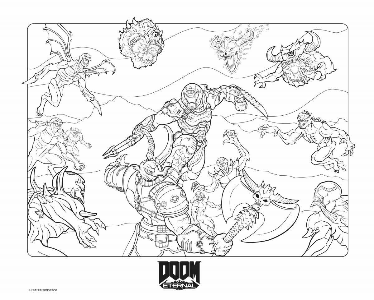 Coloring doom stimulator