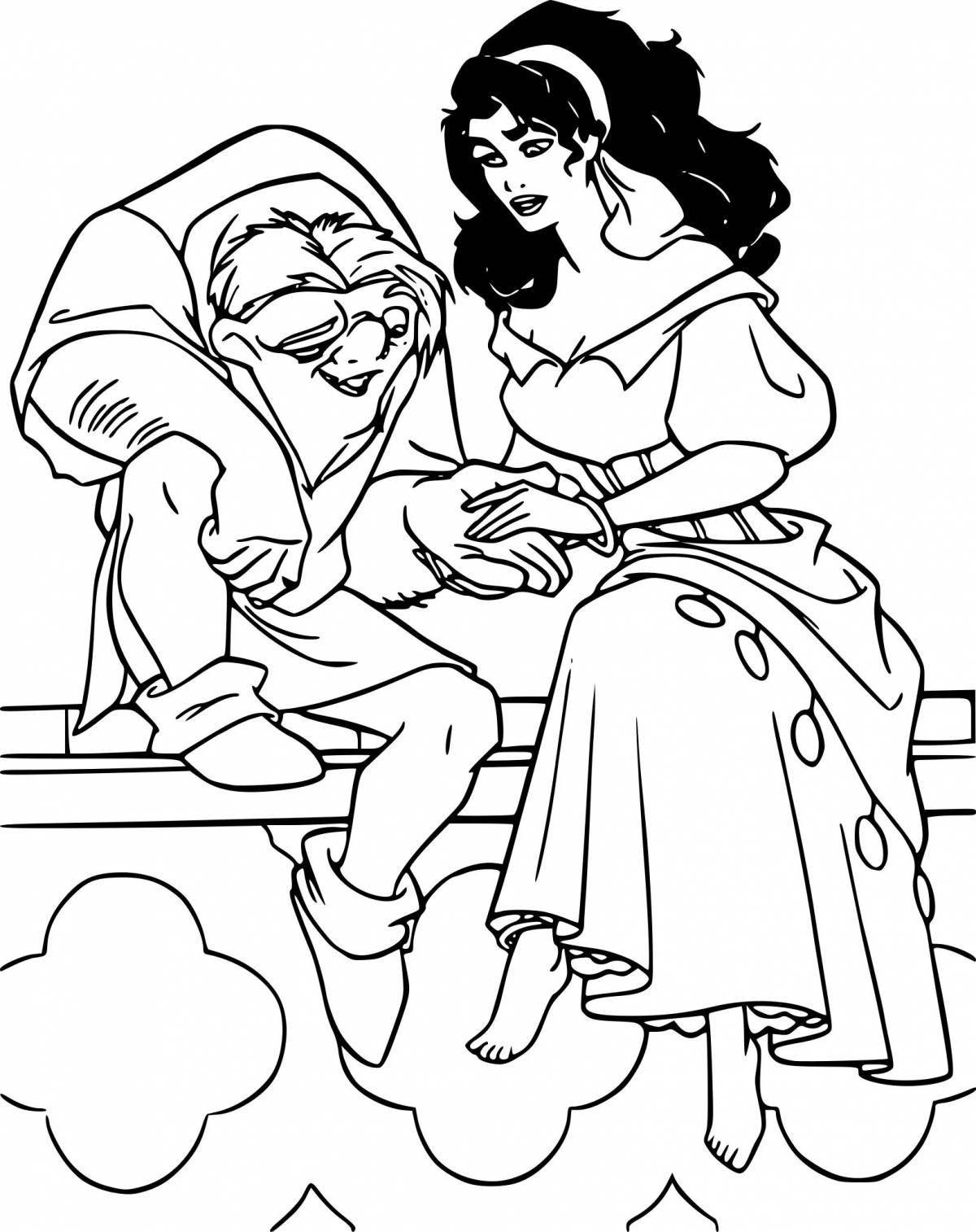 Gypsy girl coloring page