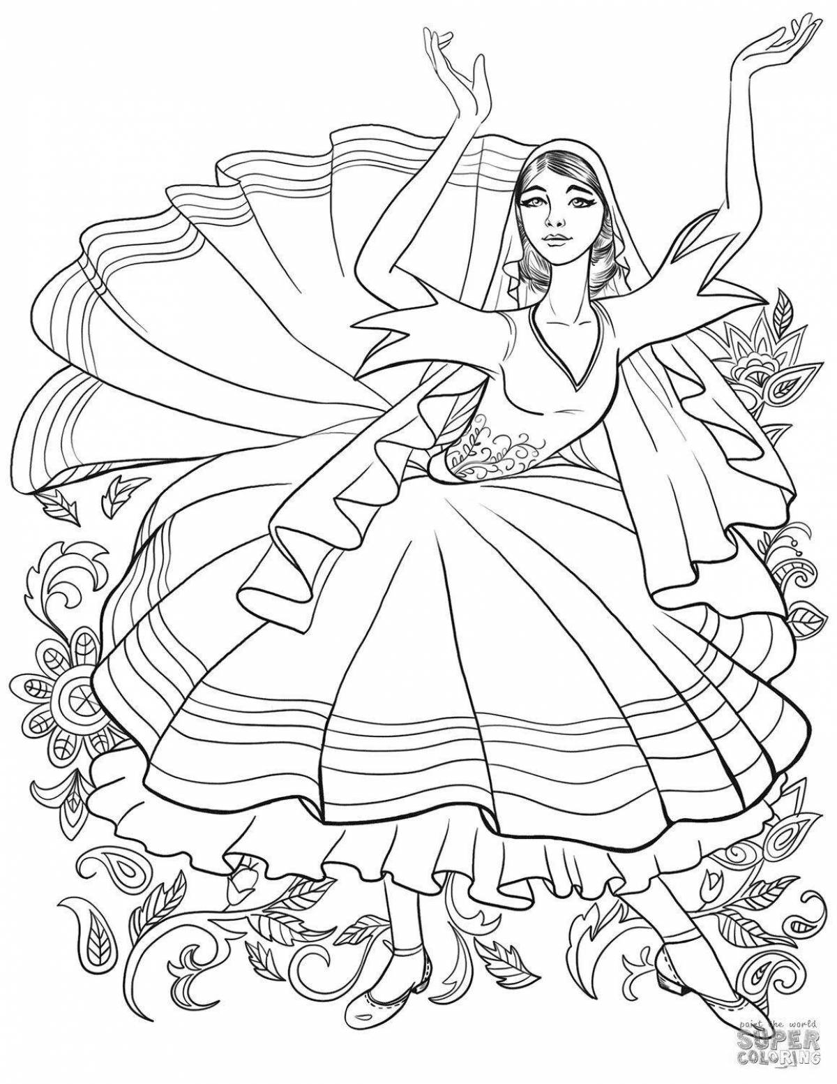 Glitter gypsy coloring book