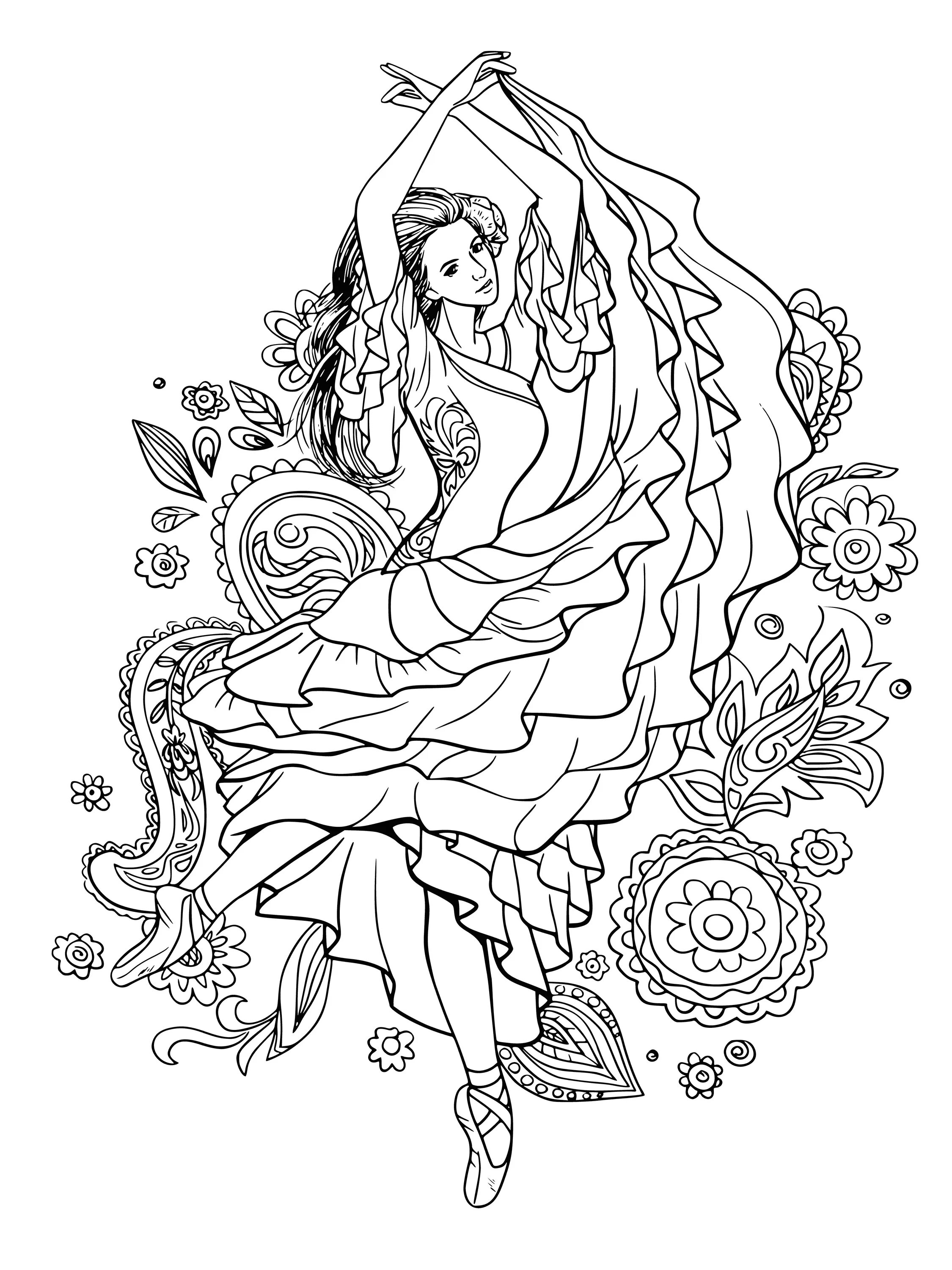 Great gypsy coloring book