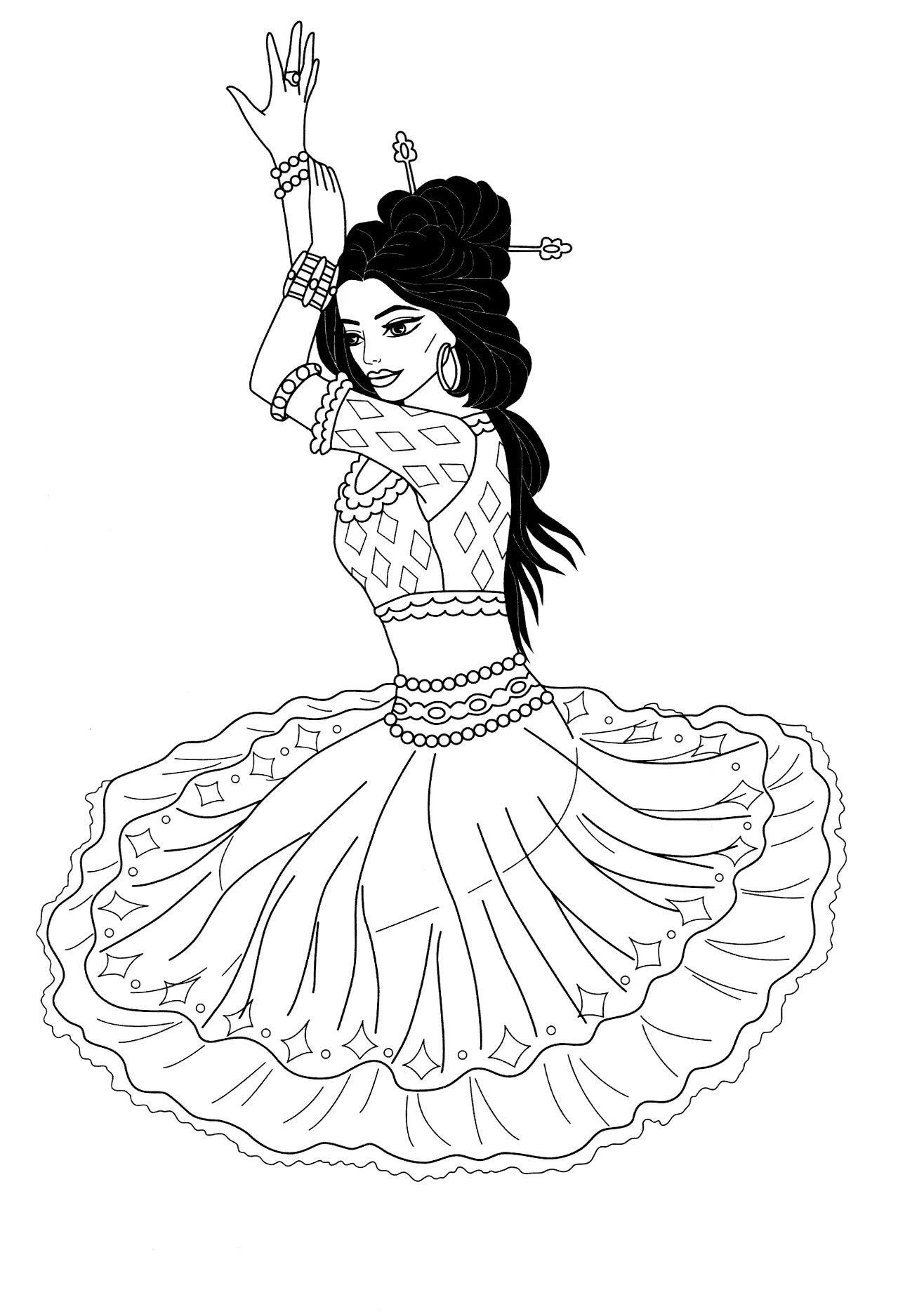 Great gypsy coloring book