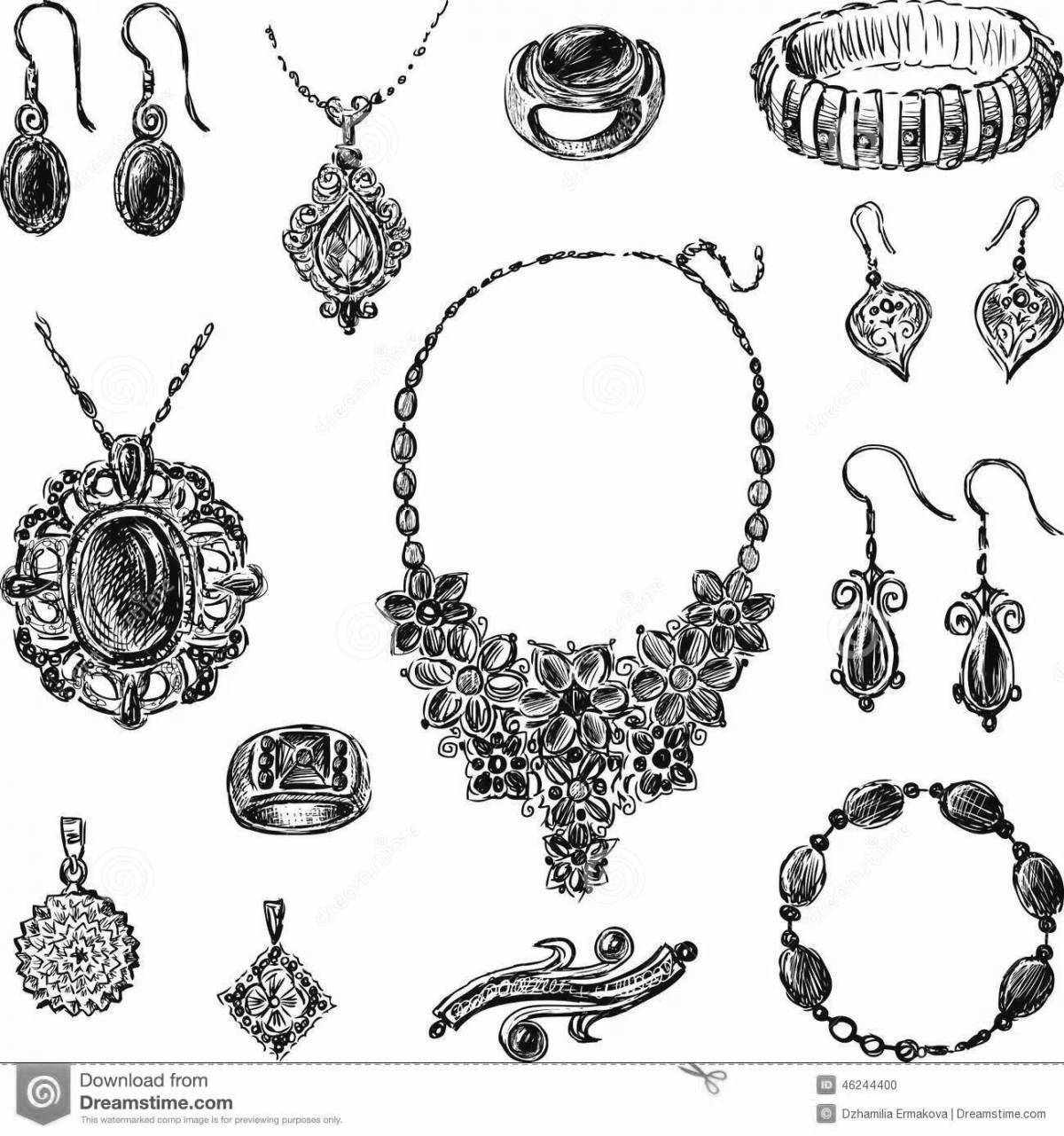 Jeweler shining coloring