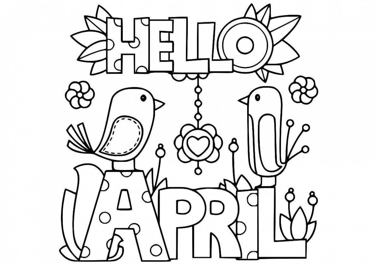 Awesome hello coloring page
