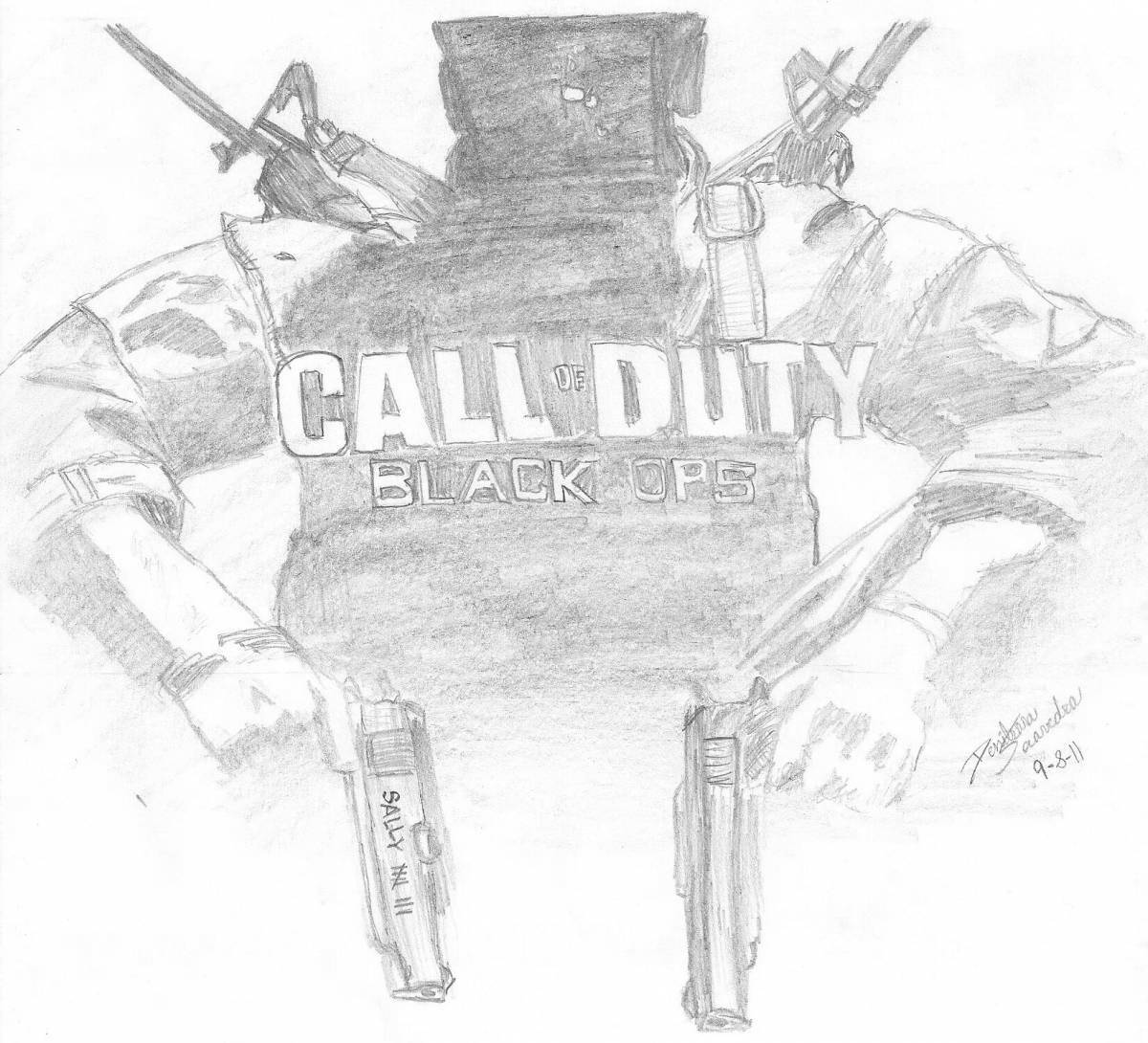 Photo Spooky ghost coloring book