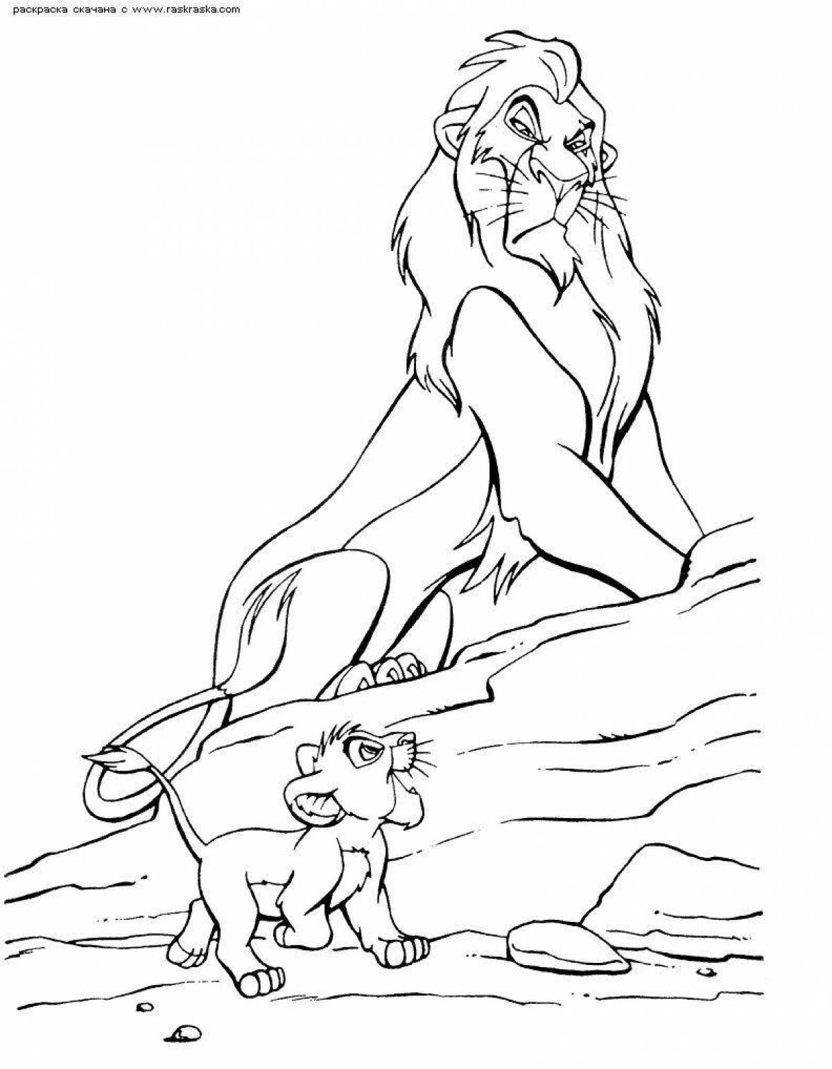 Charming scar coloring book