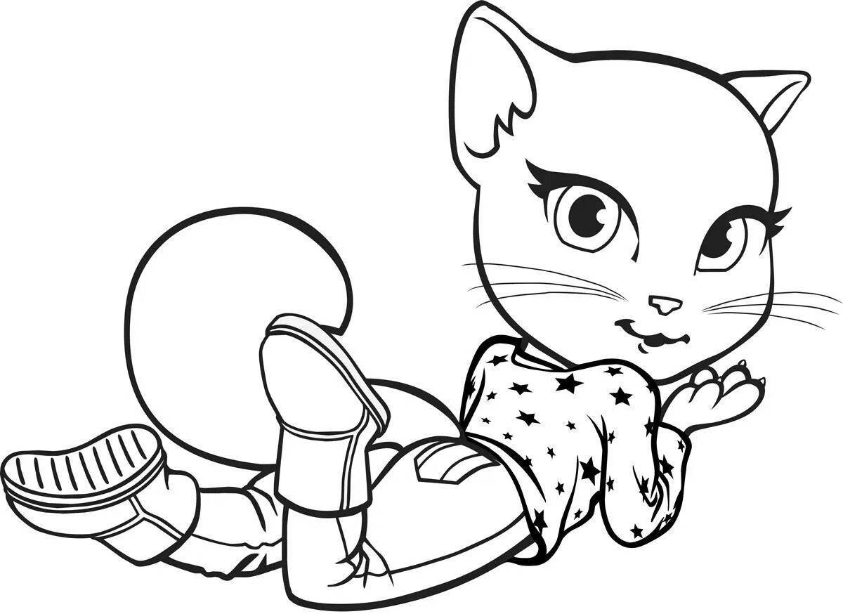 Kitty's witty coloring book