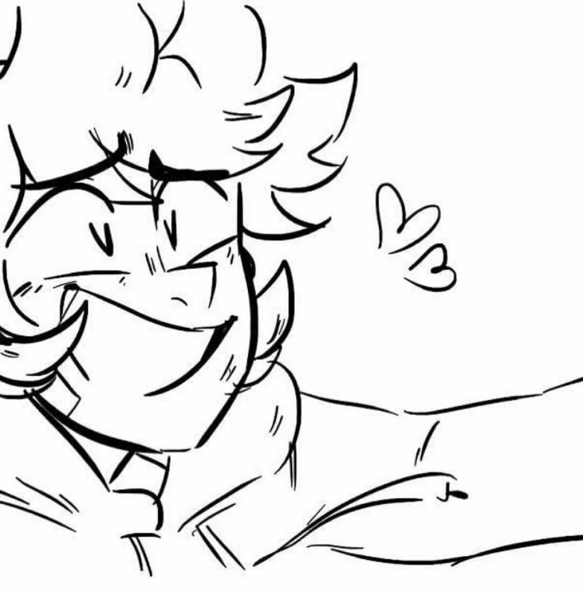 Photo Playful eddsworld coloring page