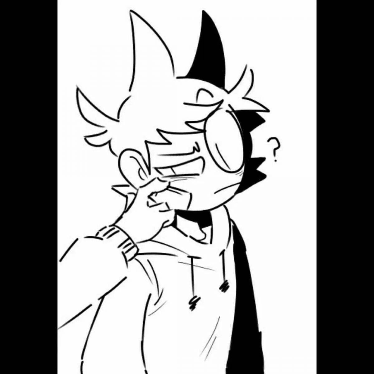 Photo Eddsworld humorous coloring book