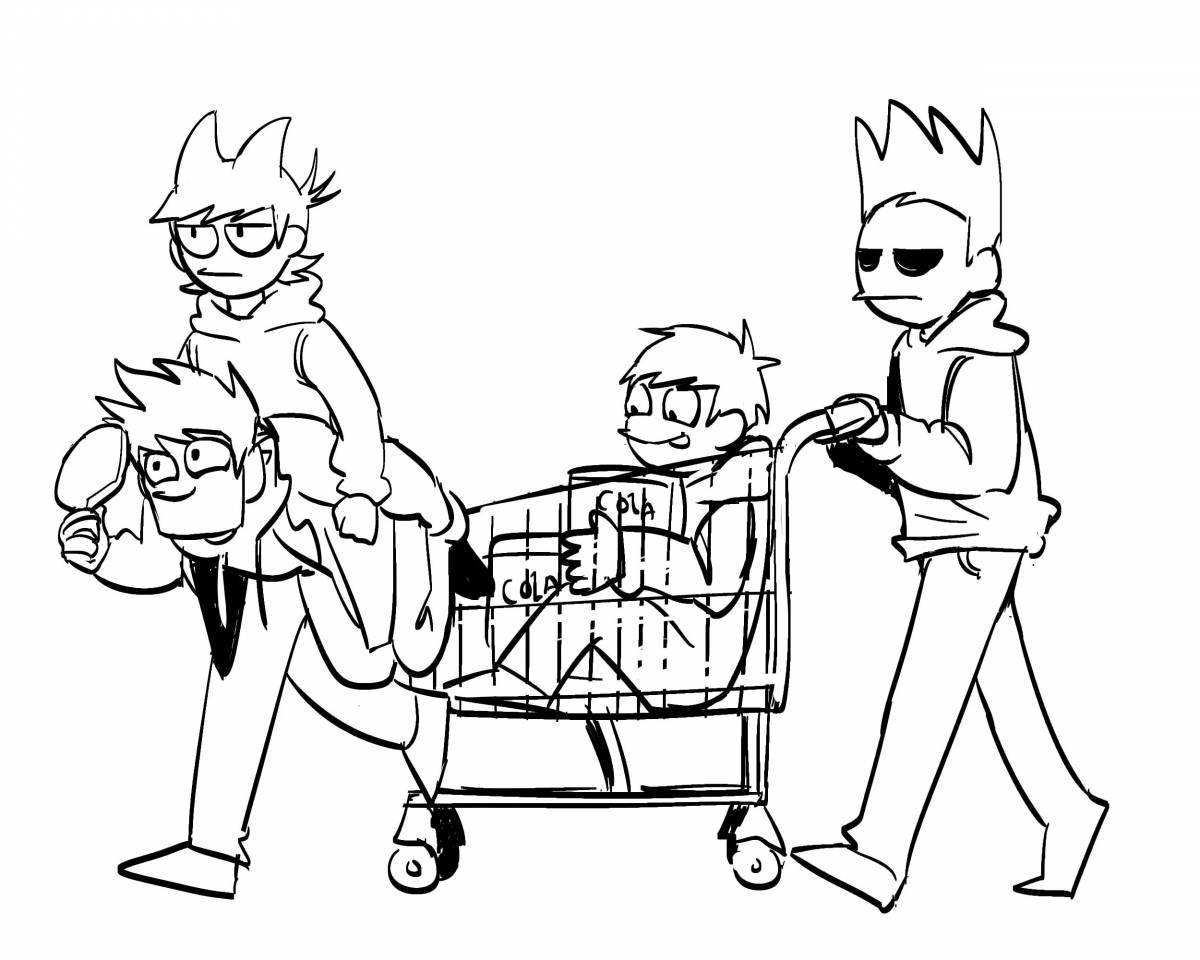 Photo Eddsworld live coloring