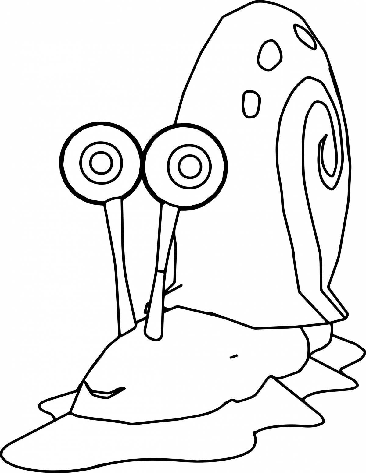 Coloring page with bright gary