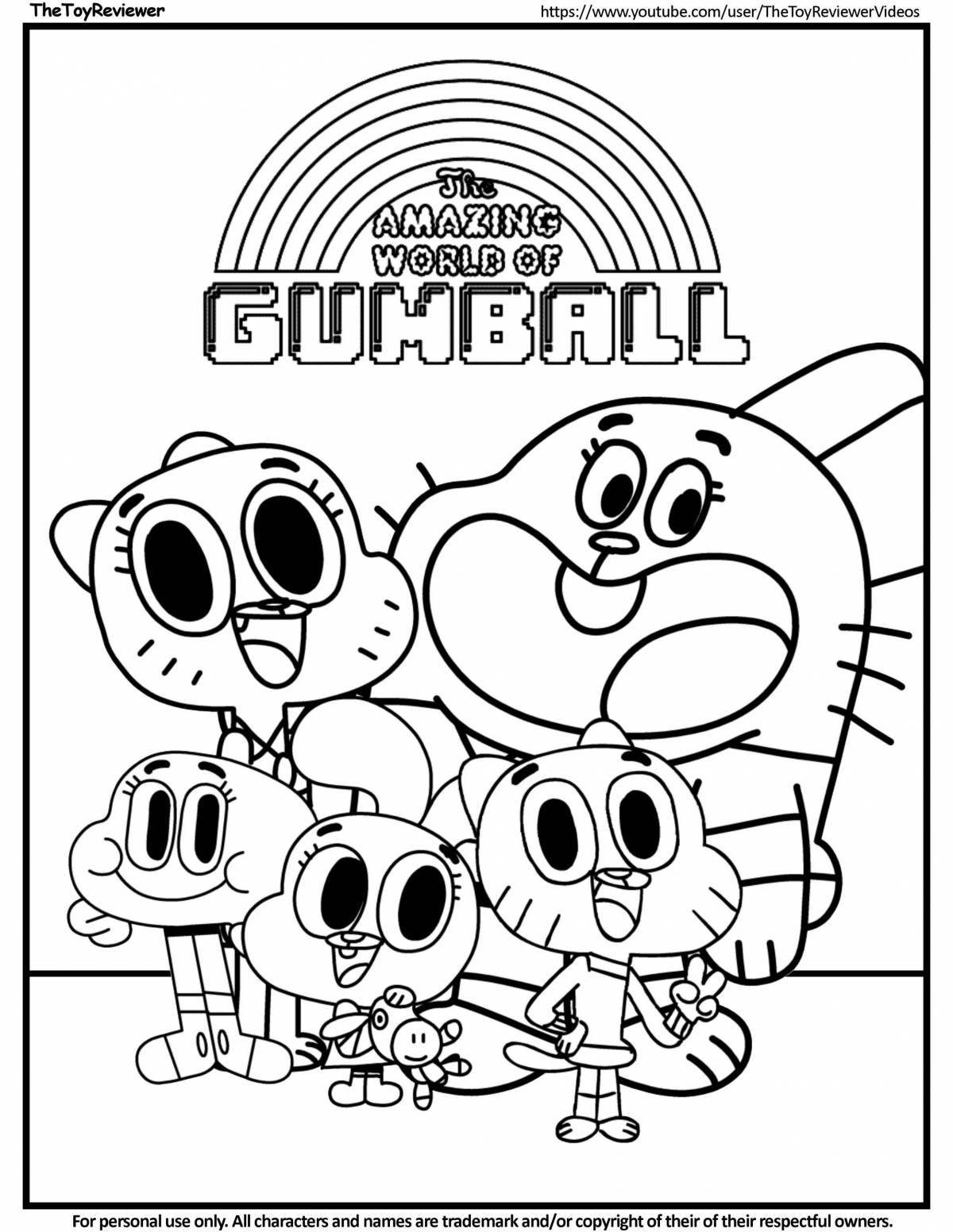 Cartoon coloring page