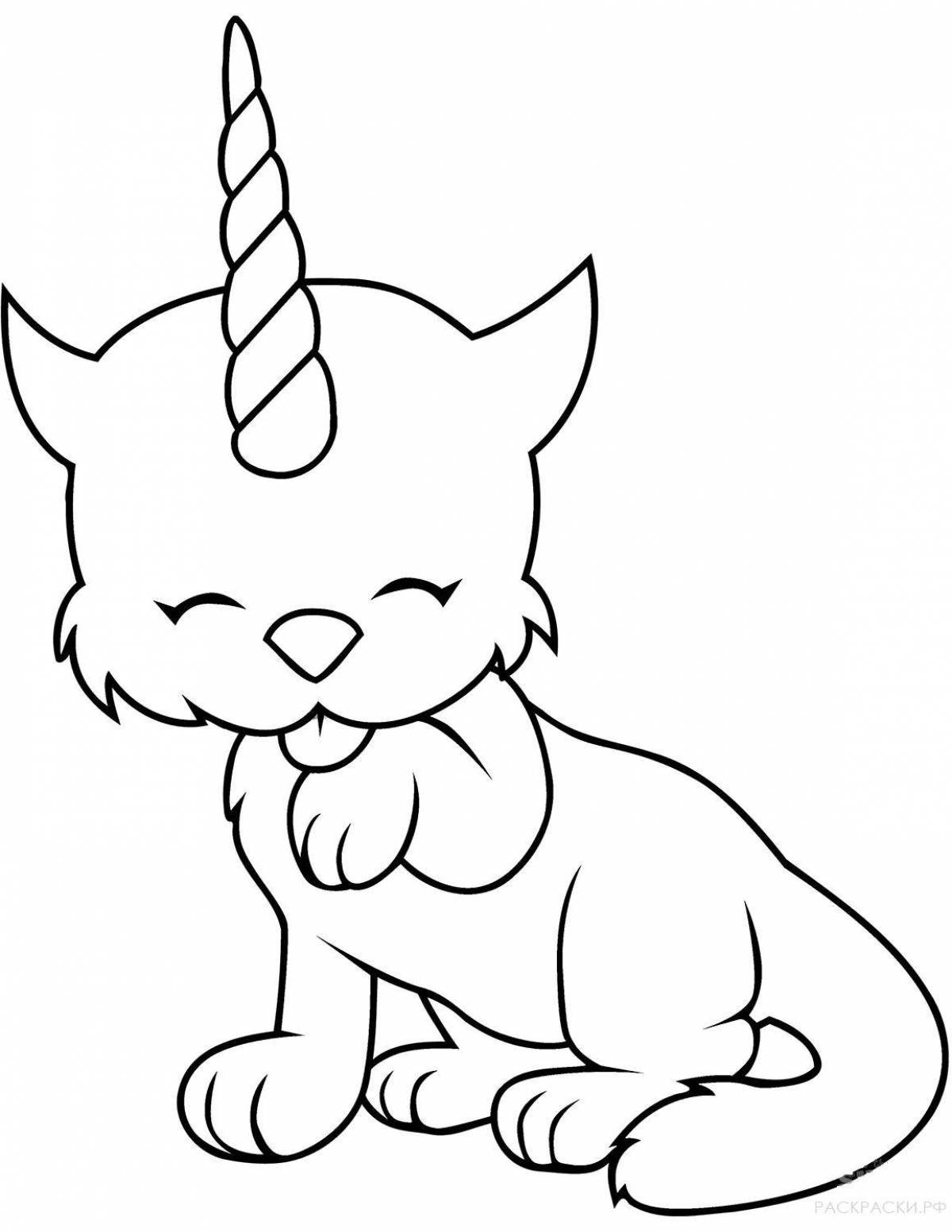 Great catunicorn coloring book