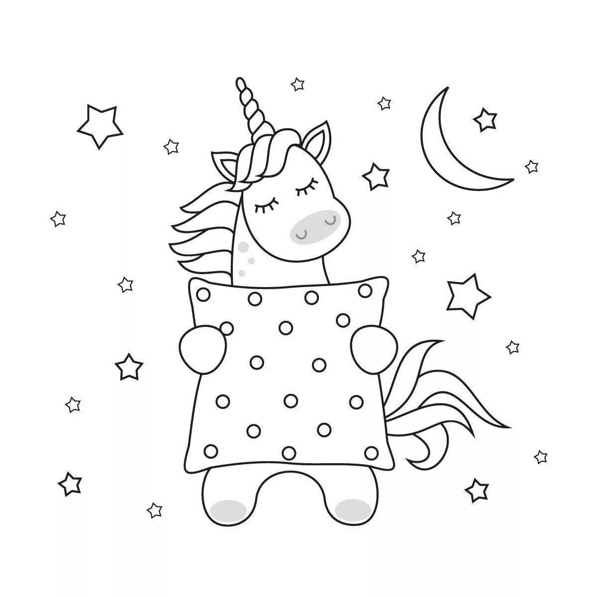 Catunicorn wild coloring