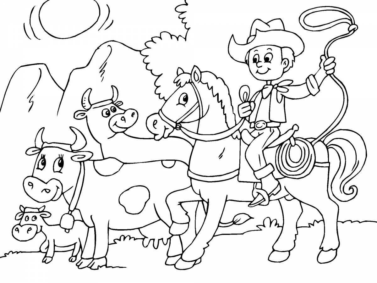 Fun kazakh coloring book