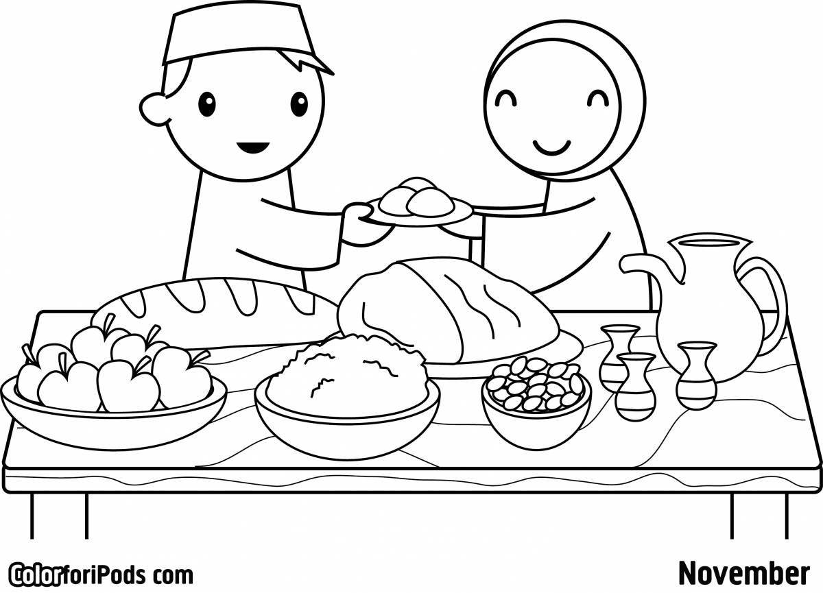 Interesting Kazakh coloring book