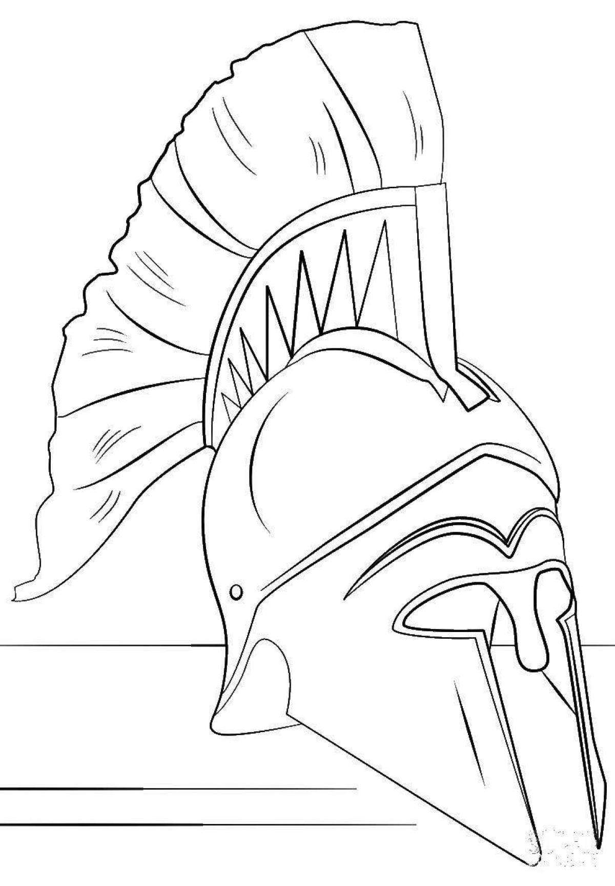 Fearless gladiator coloring page