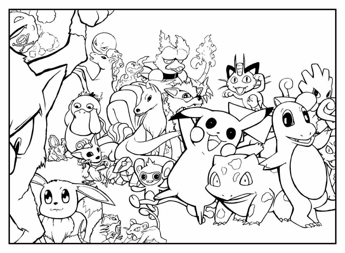 Great pokemon coloring book