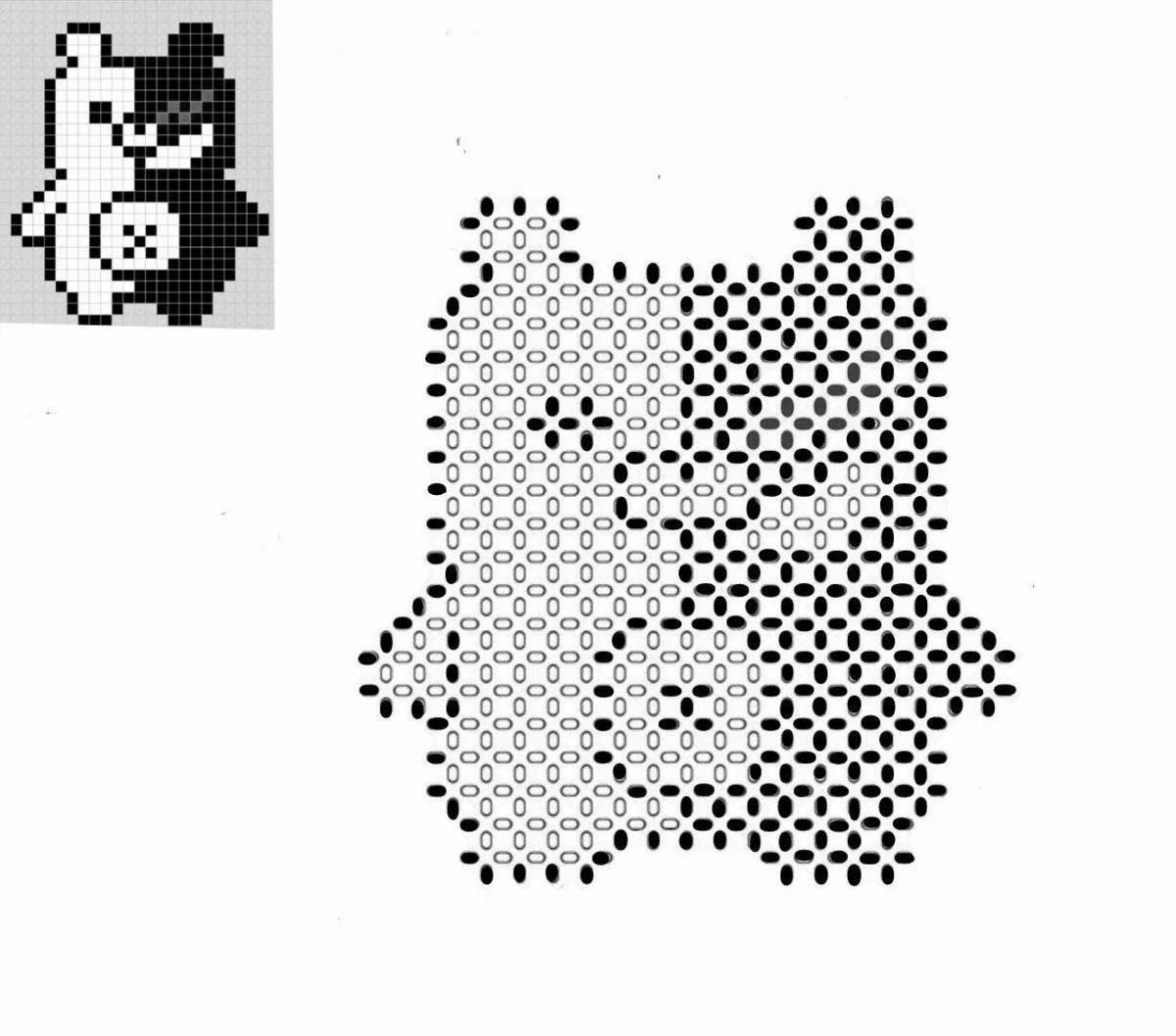 Glitter beads coloring page