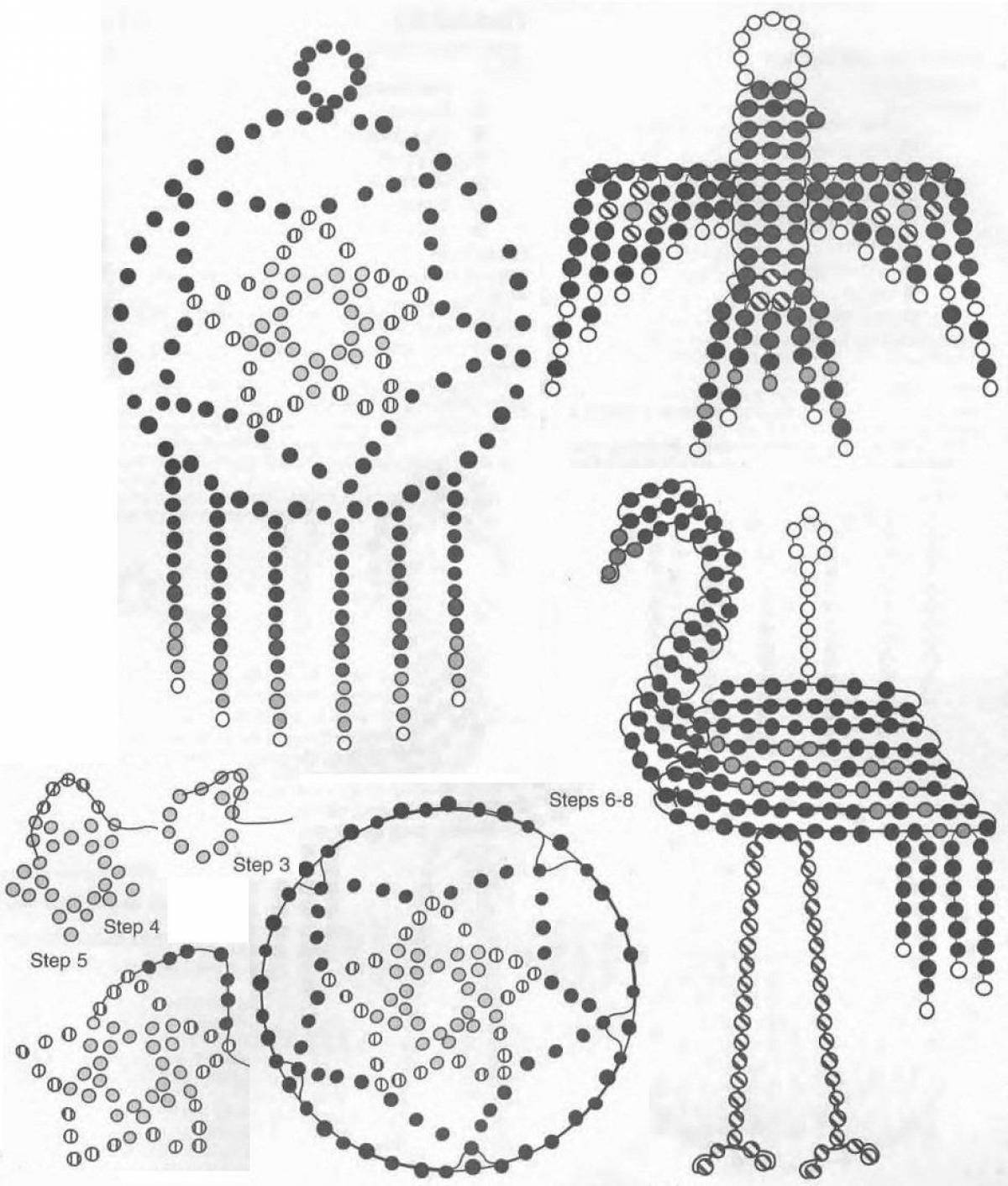 Glitter beads coloring page