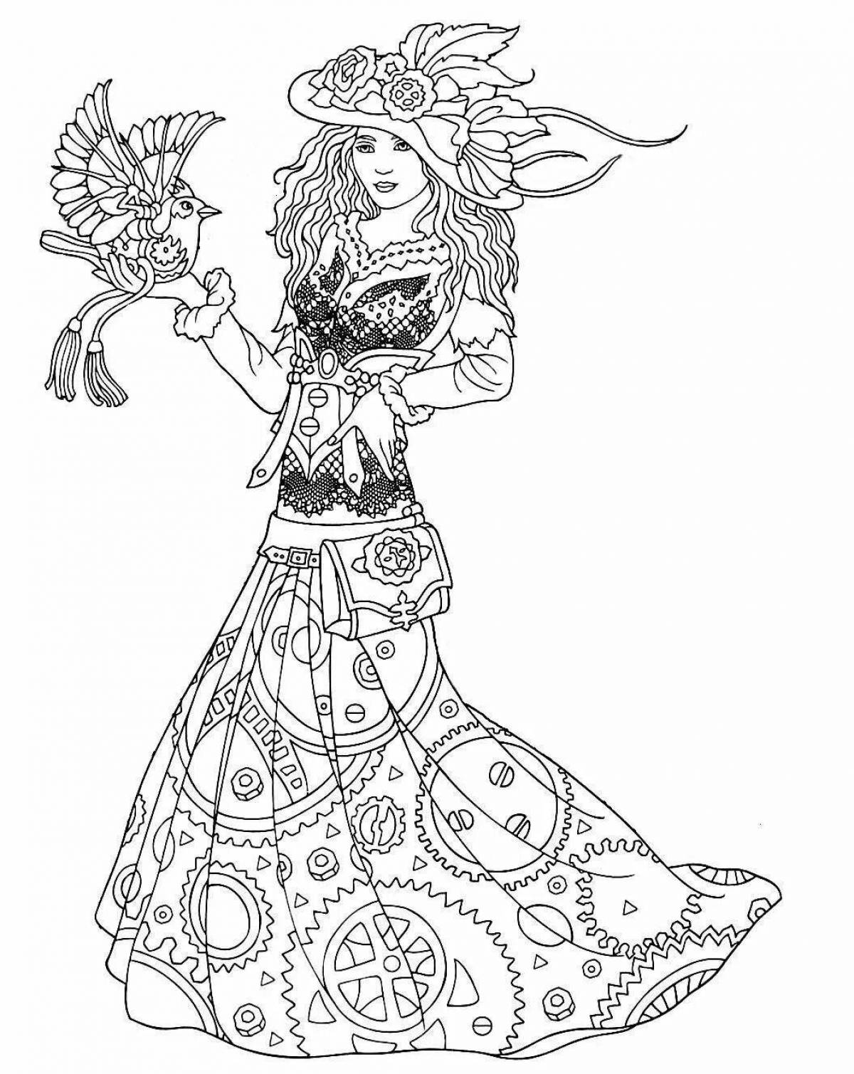 Merry coloring Mark Clara