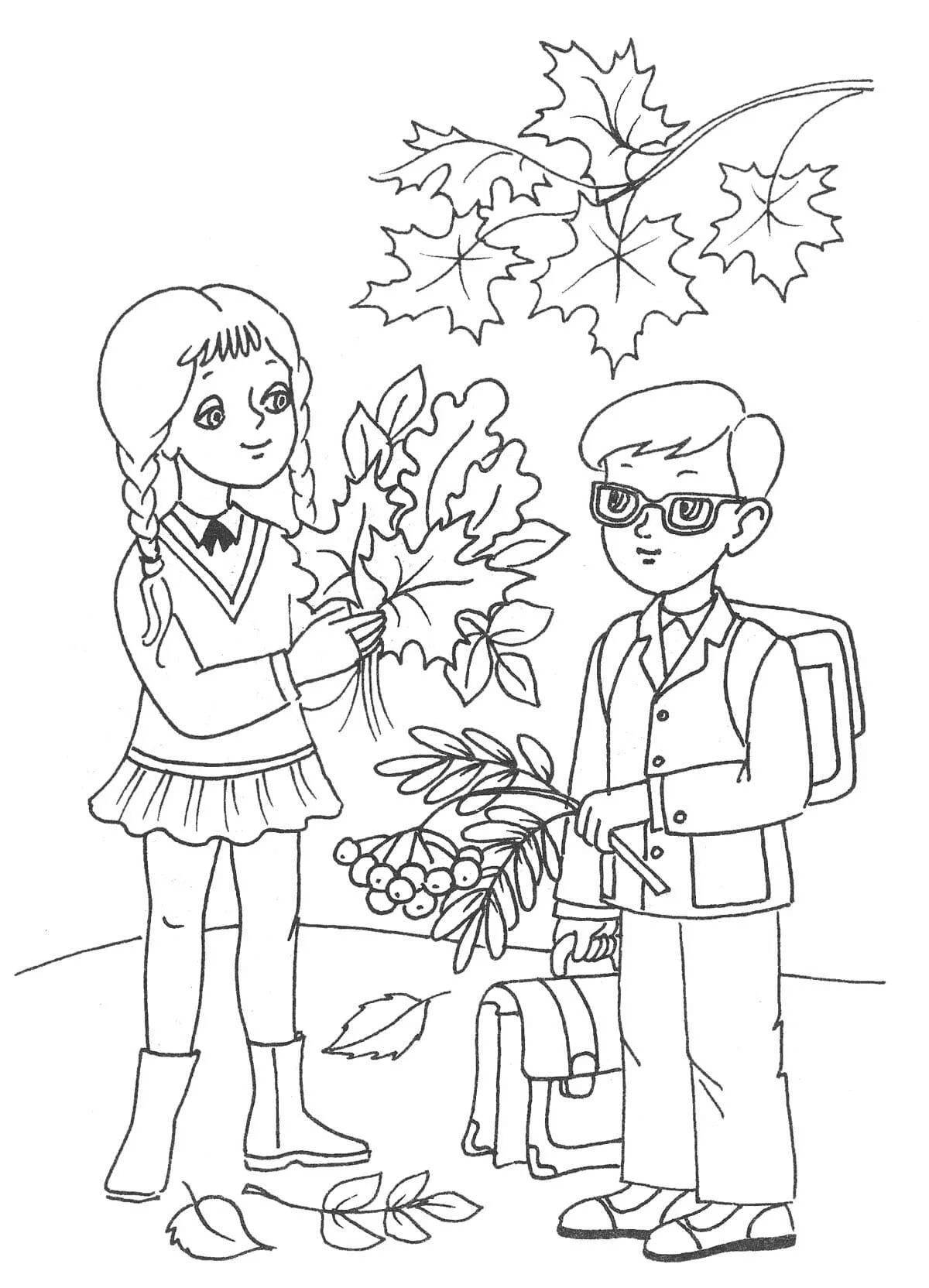 Fun coloring book for first graders
