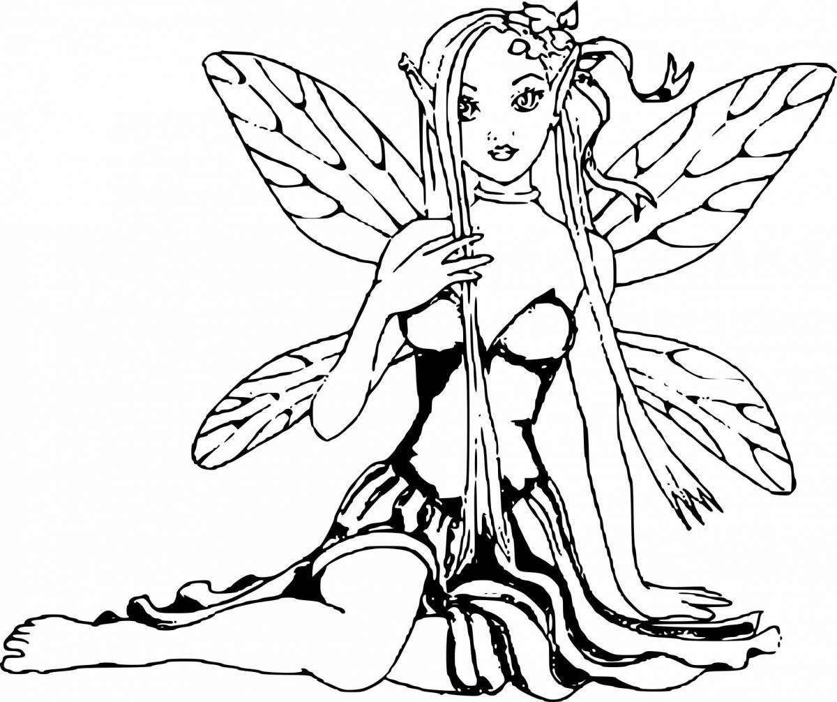 Magic coloring fairy fairies