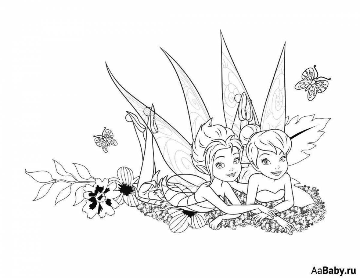 Happy coloring fairy fairies