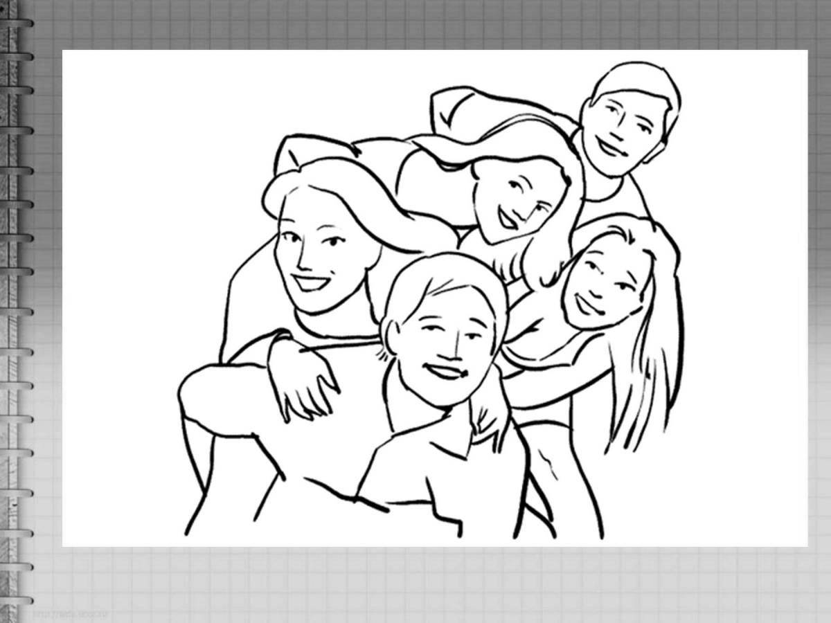 Color Explosion Coloring Page for Youth