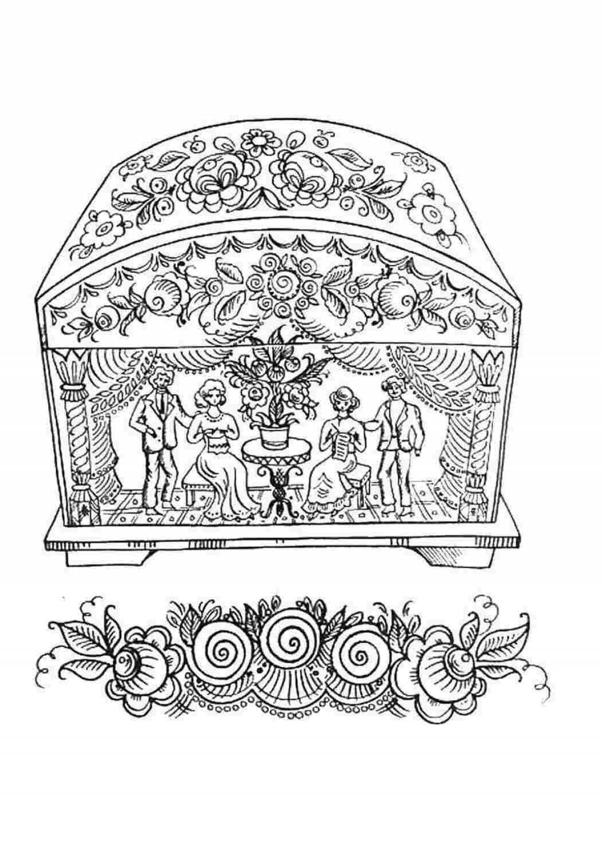 Раскраски Палехская роспись (25 шт.) - скачать или распечатать ...
