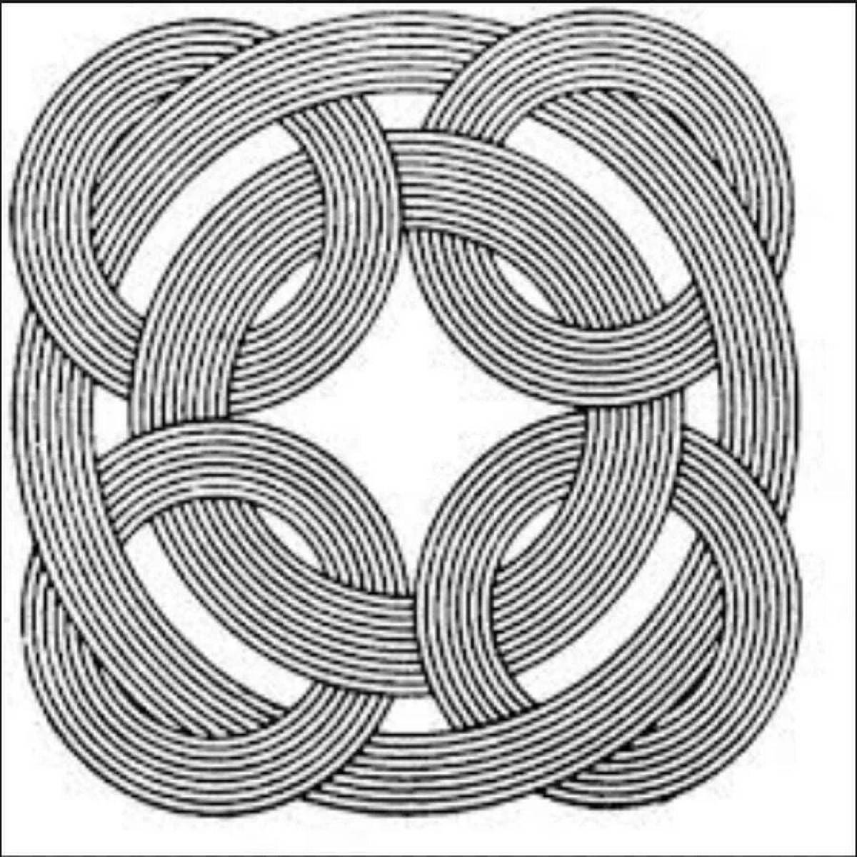 Coloring book spellbinding circle spiral