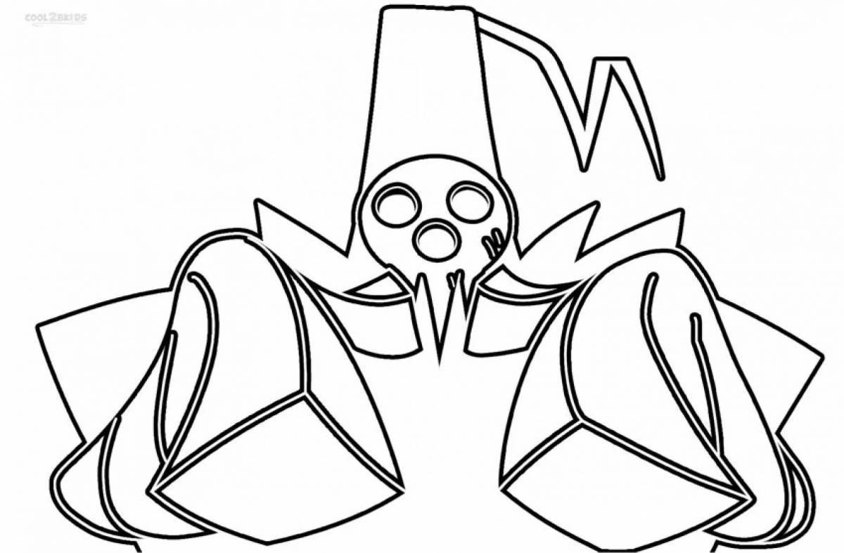 Coloring page dazzling mountain ogre