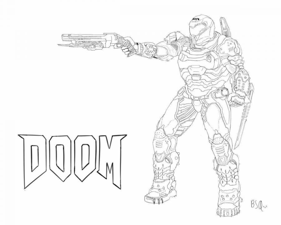 Тату doom эскизы