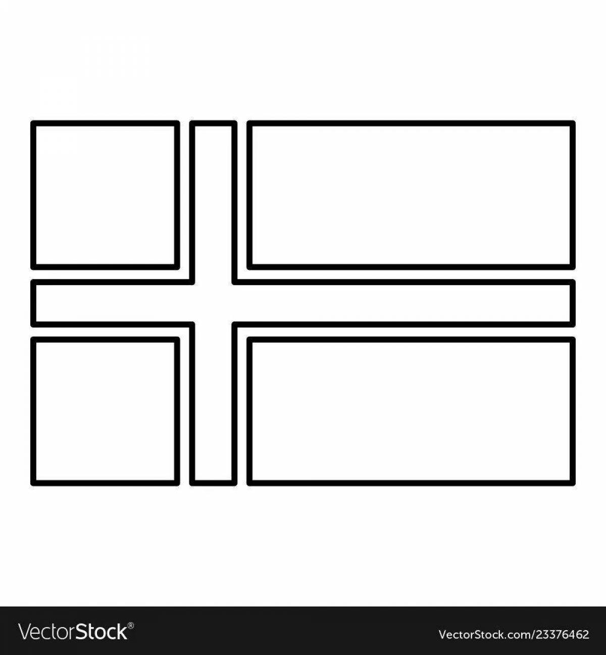 Как рисовать флаг норвегии