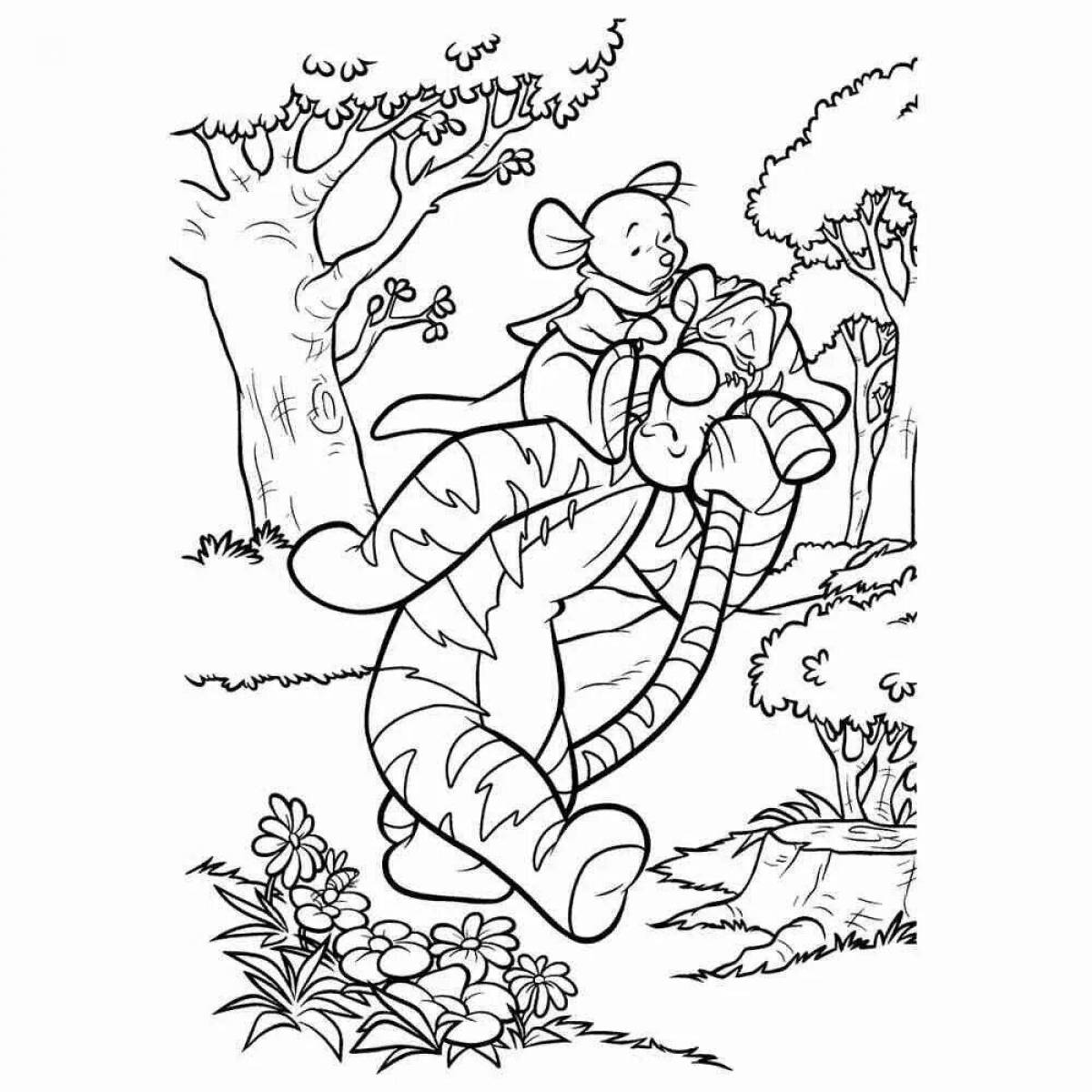 Colorful aababy coloring page