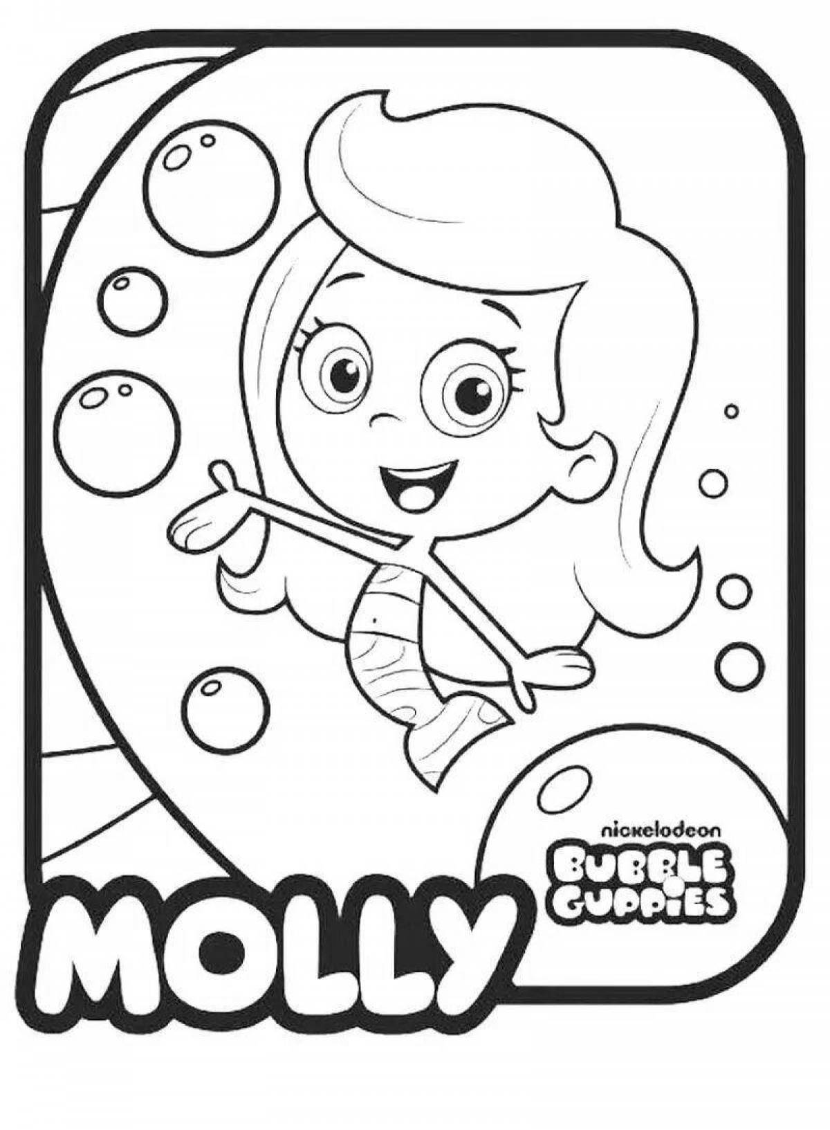Aababy fun coloring page