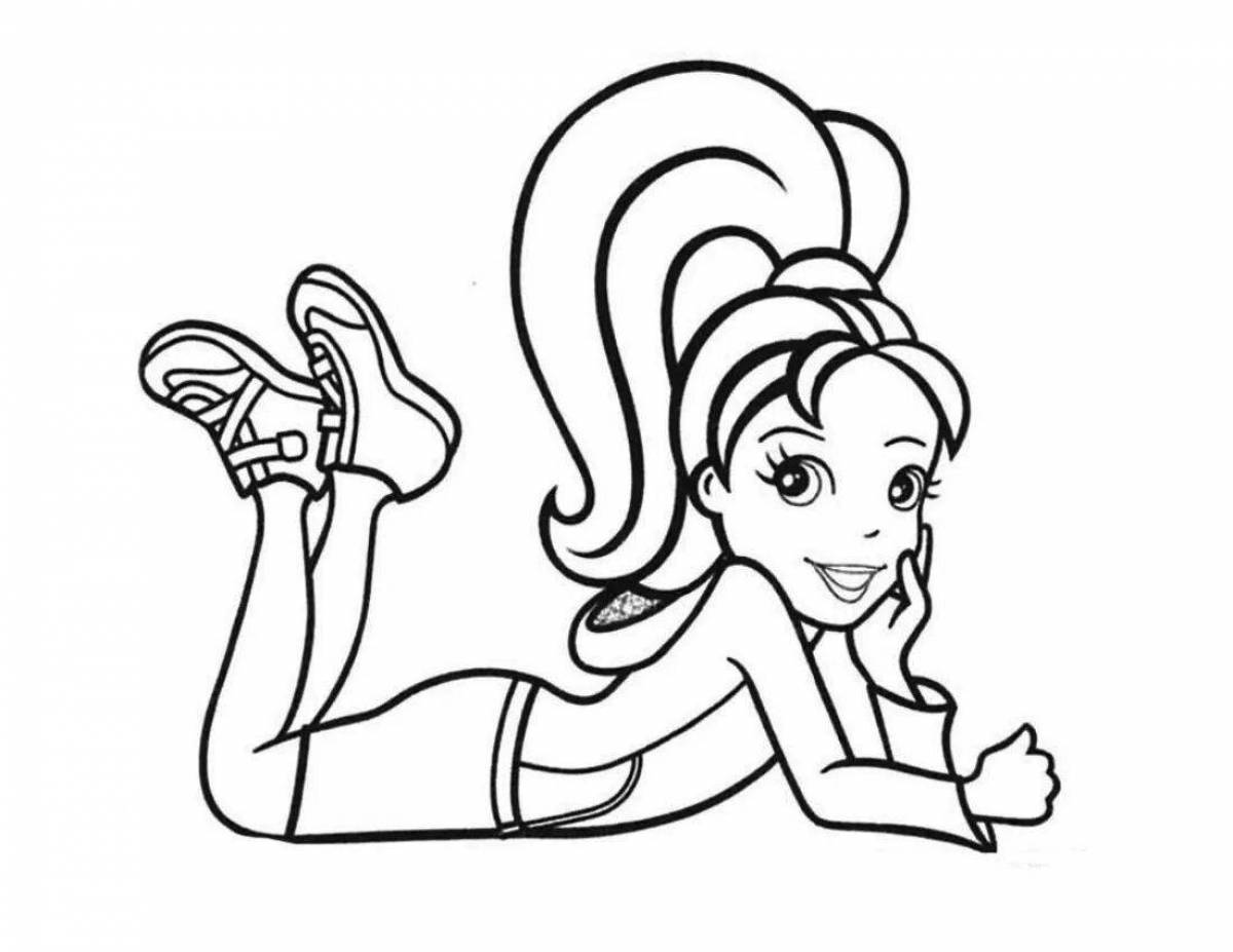 Color-bright aababy coloring page