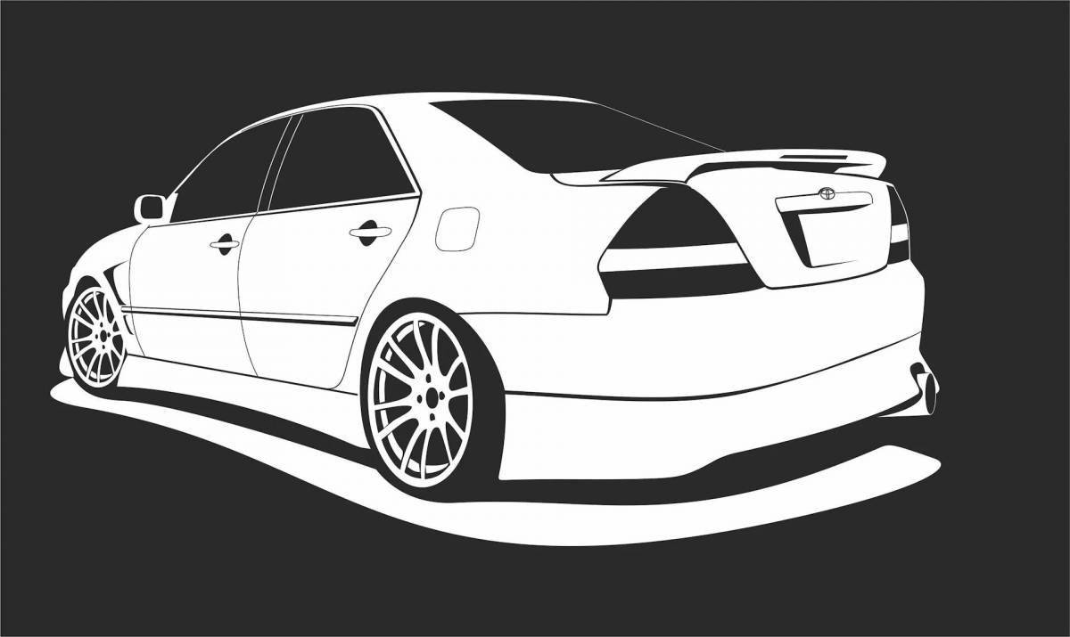 Amazing toyota alteza coloring page