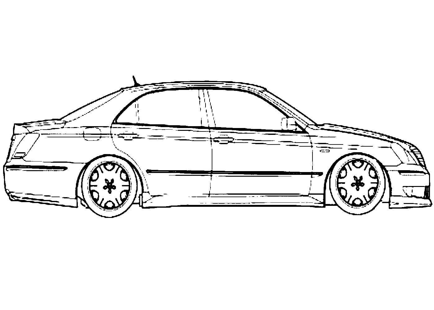Coloring book charming Toyota Alteza