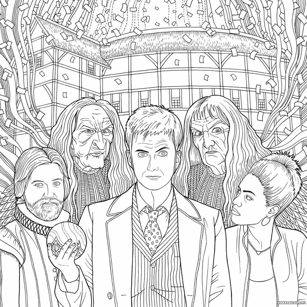 Doctor Who coloring book