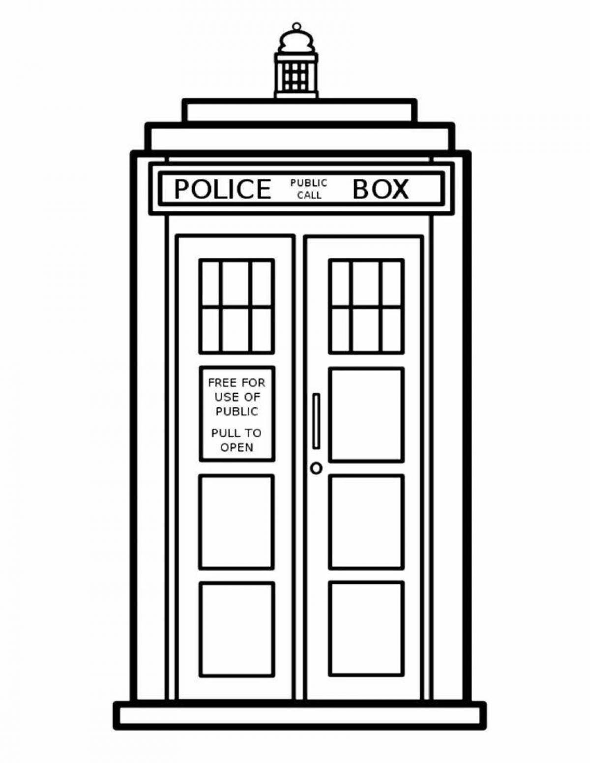 Magic doctor who coloring book