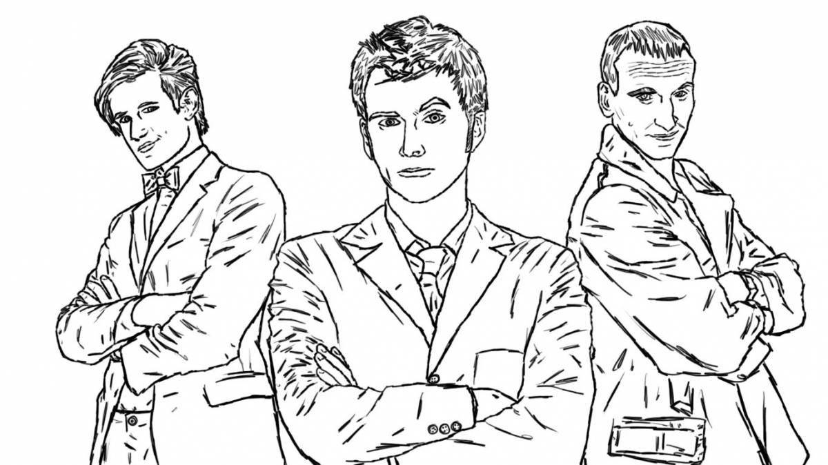 Fascinating Doctor Who coloring book