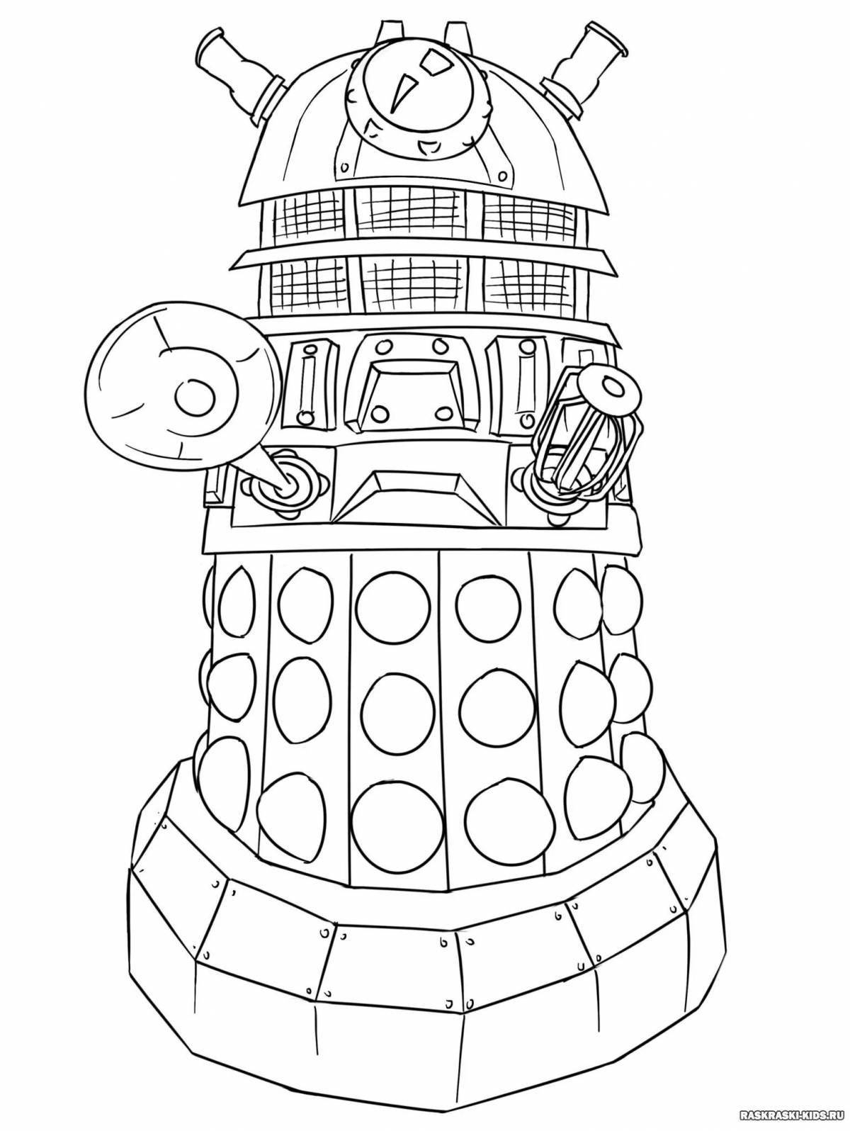 Shining doctor who coloring book