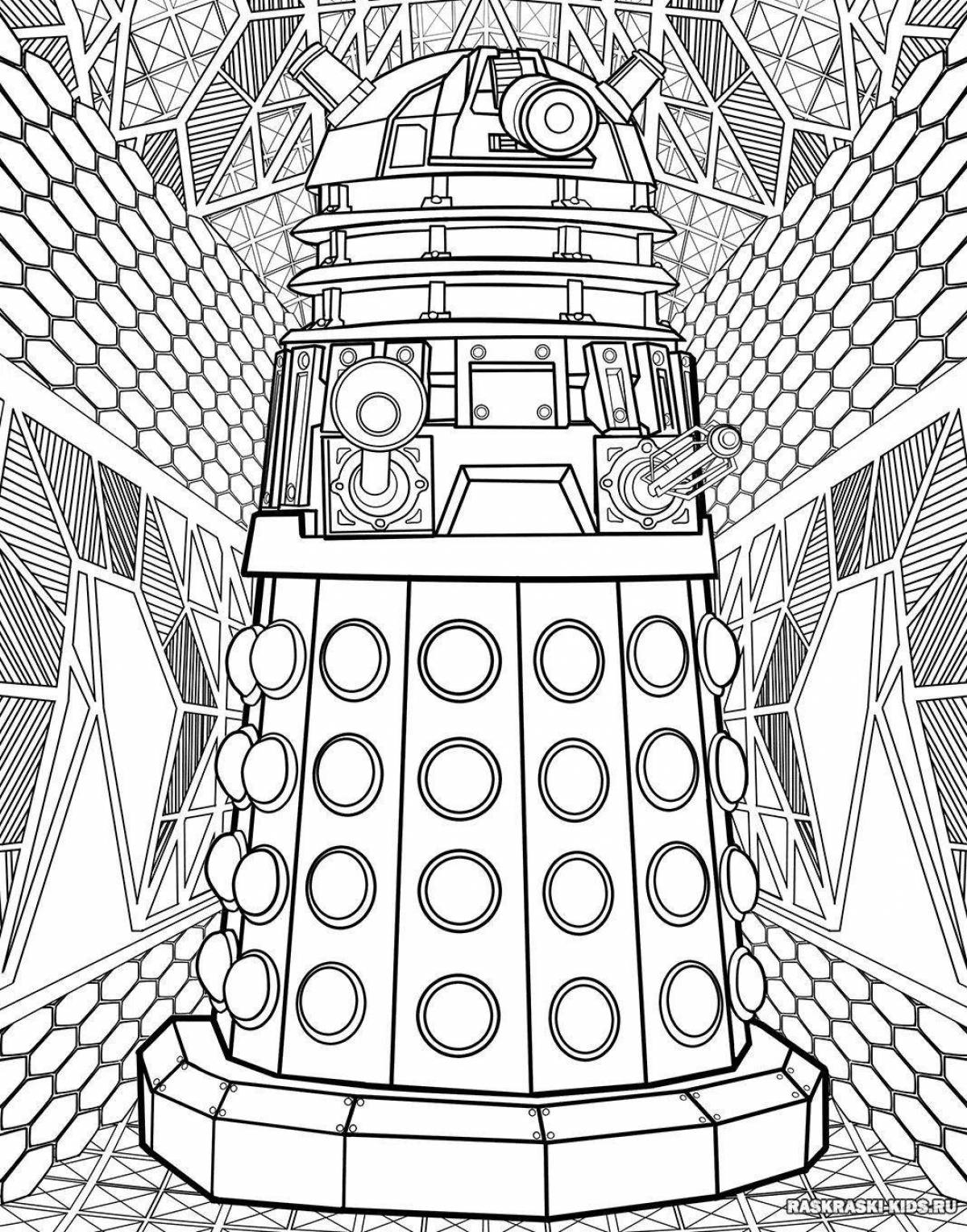 Gorgeous doctor who coloring page