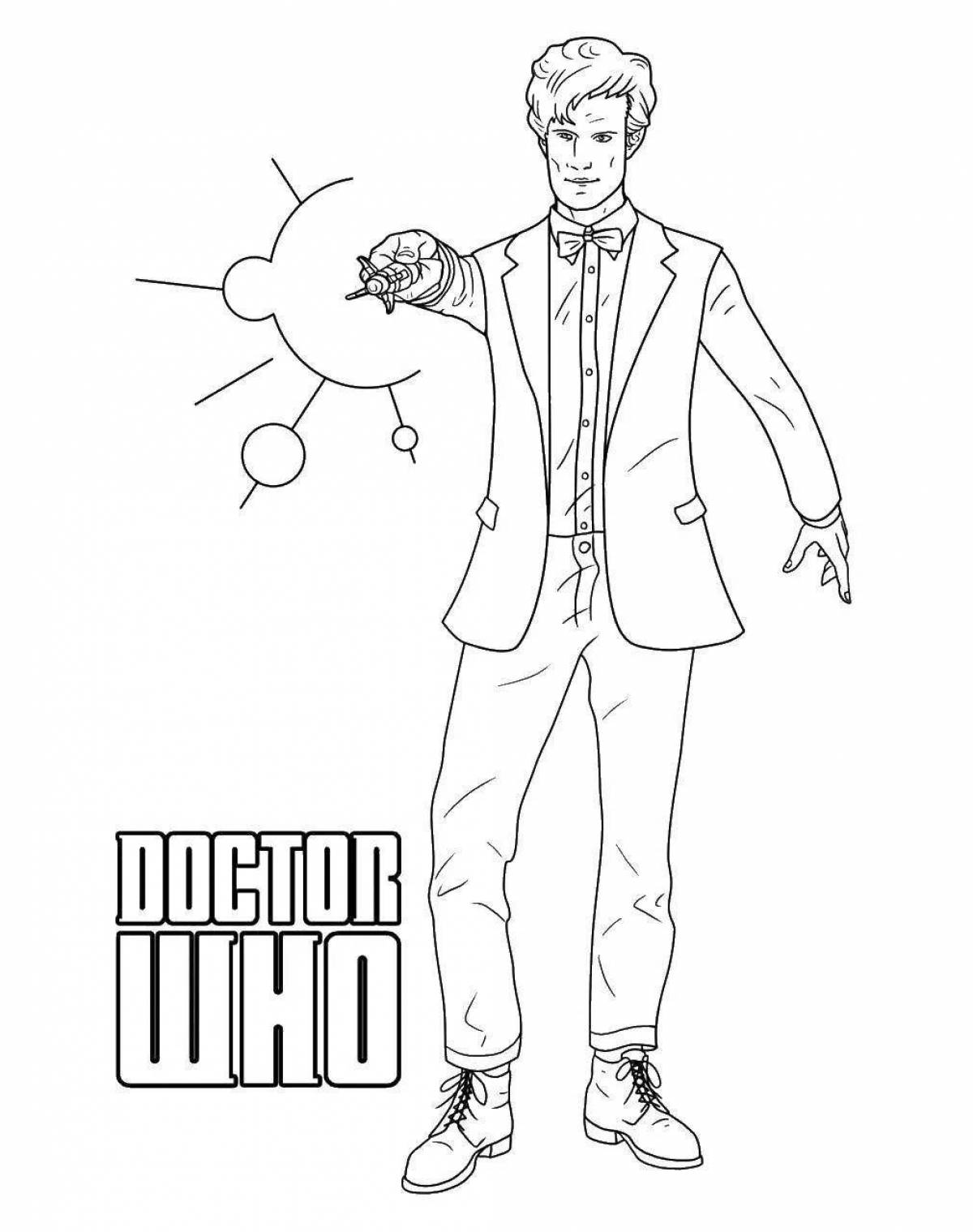 Glorious doctor who coloring book