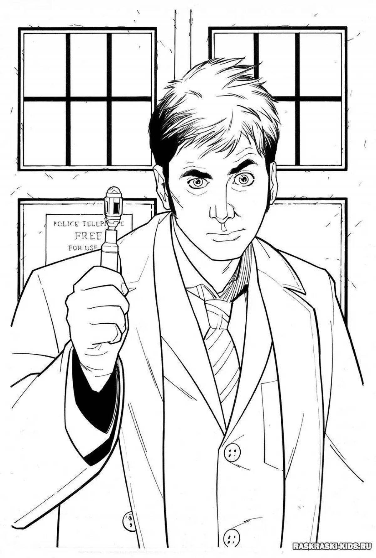 Exquisite doctor who coloring book