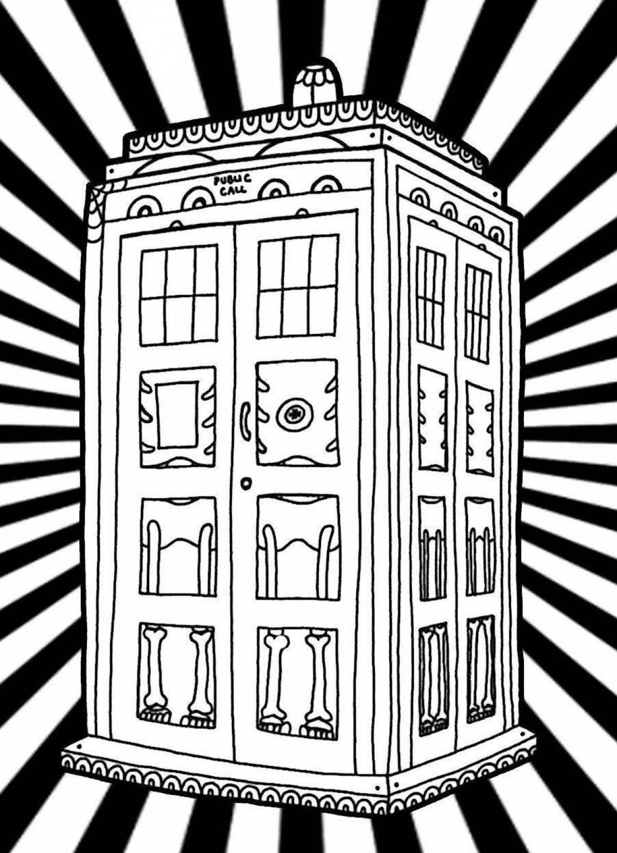Coloring page the amazing doctor who