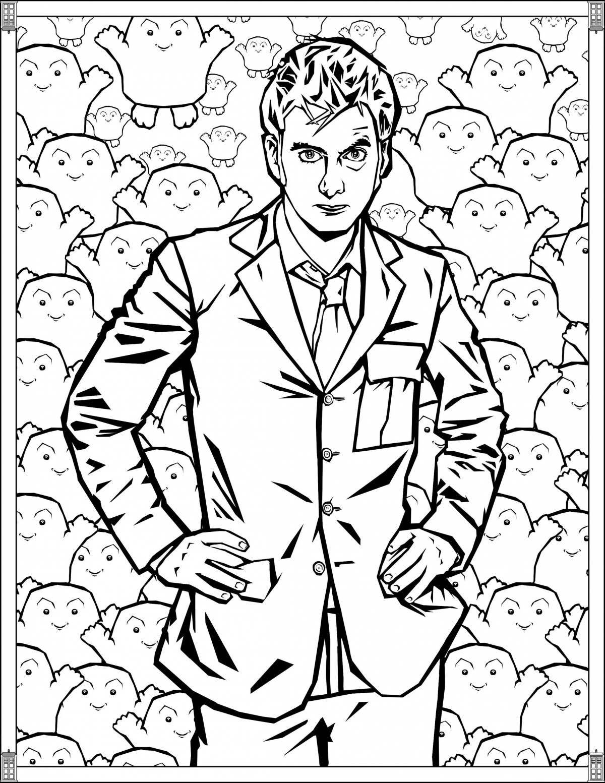 Bright doctor who coloring book